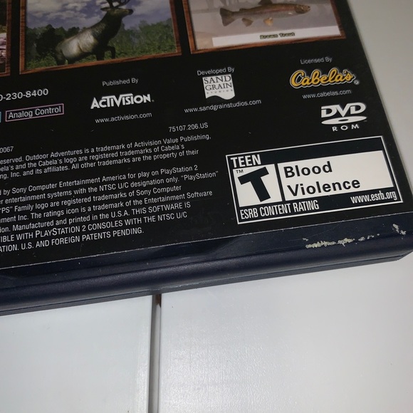 ☀️Cabela's Outdoor Adventures (Sony PlayStation 2, 2005) untested - Picture 10 of 14